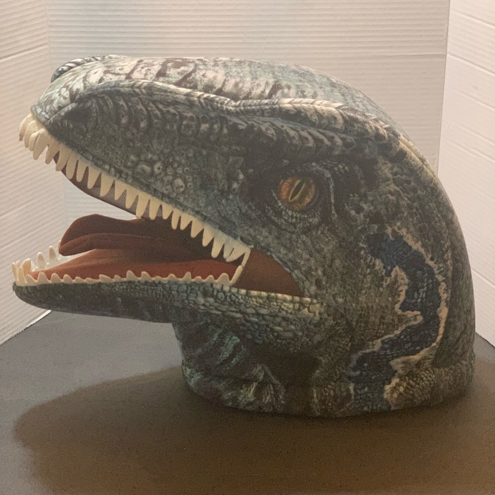 Jurassic Park Raptor Mask Foam Large Rare Dan Dee Collector Choice. EC